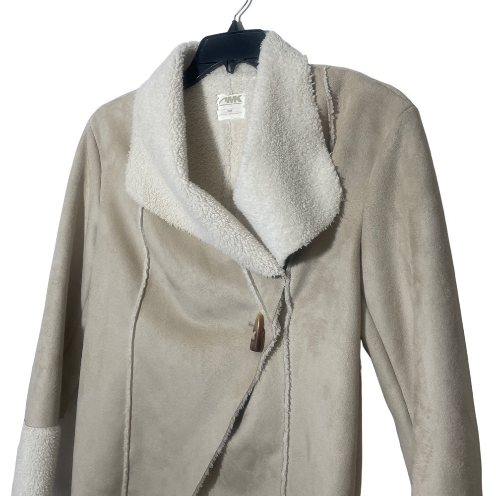 Mountain Khaki Small Faux Suede‎ Lined Coat